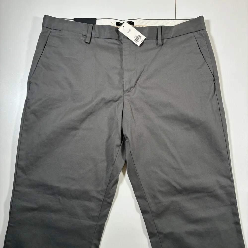 NEW Banana Republic Rapid Movement Chino Pants 36x30 Gray Fulton Skinny
